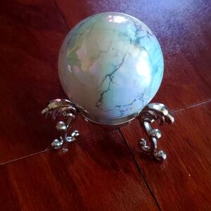 Angel Aura Sphere on Metal Stand